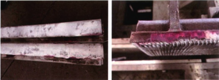 图3  熔覆焊道的表面着色检测