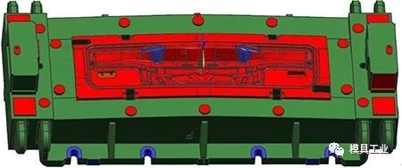 （b）汽车覆盖件拉深模CAD模型（标记A、B）